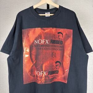 RARE NOFX Ribbed 90s Epitaph Punk Records XL Band Tee